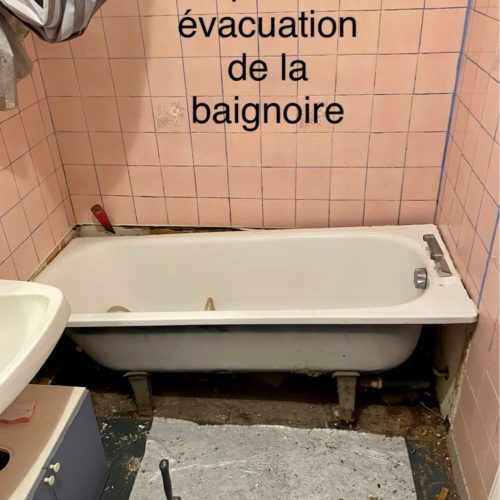 enlever baignoire lognes