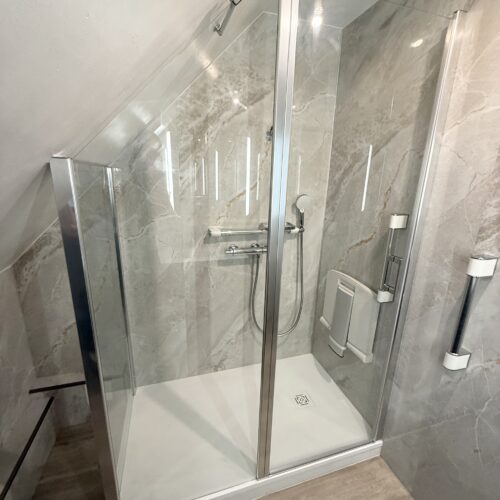 adaptation baignoire-en douche à champlan - Après
